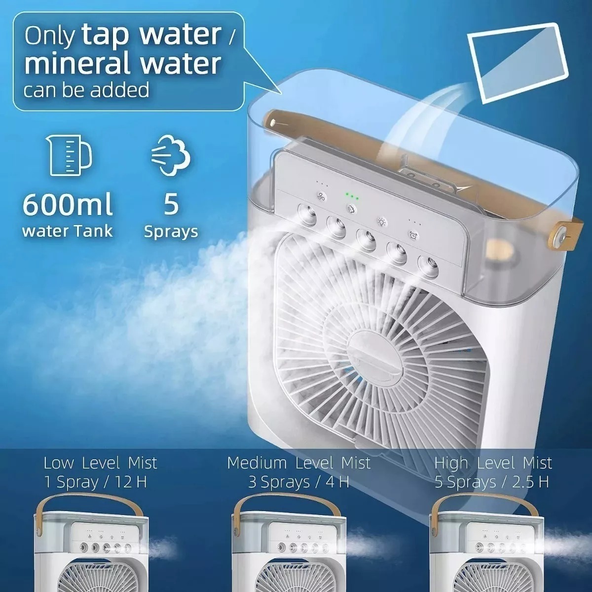 Miniatura 4 de Mini ventilador de aire acondicionado